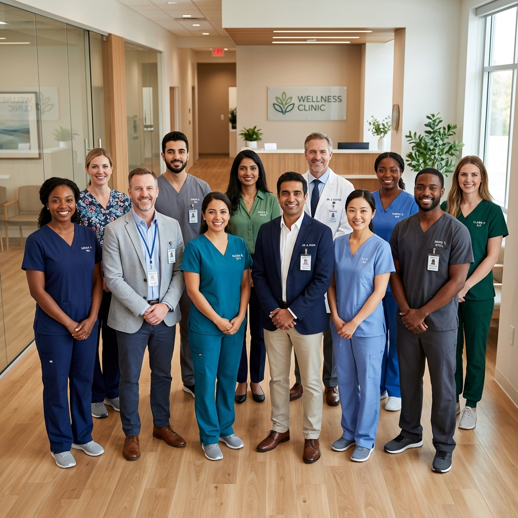 Healthcare professionals team